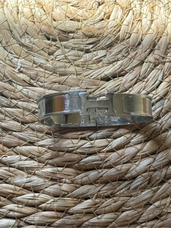 Jewelry - Authentic Hermès Clic H Silver Bracelet – As-Is | Minor Clasp Issue | PM Size